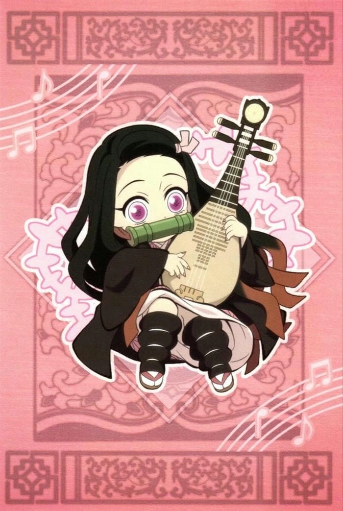 Cute vẽ Nezuko chibi đơn giản hướng dẫn dễ thương 