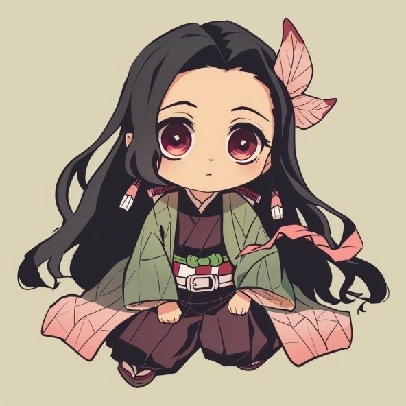 Cách vẽ Nezuko chibi đơn giản cho người mới 