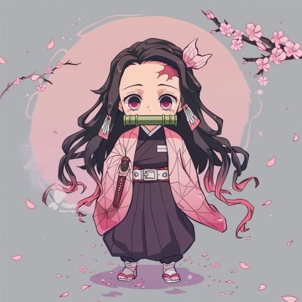 Shinobu and Nezuko chibi tình chị em đáng yêu 