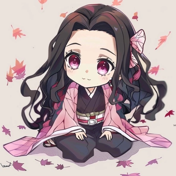 Cute cách vẽ Nezuko chibi hướng dẫn đơn giản 