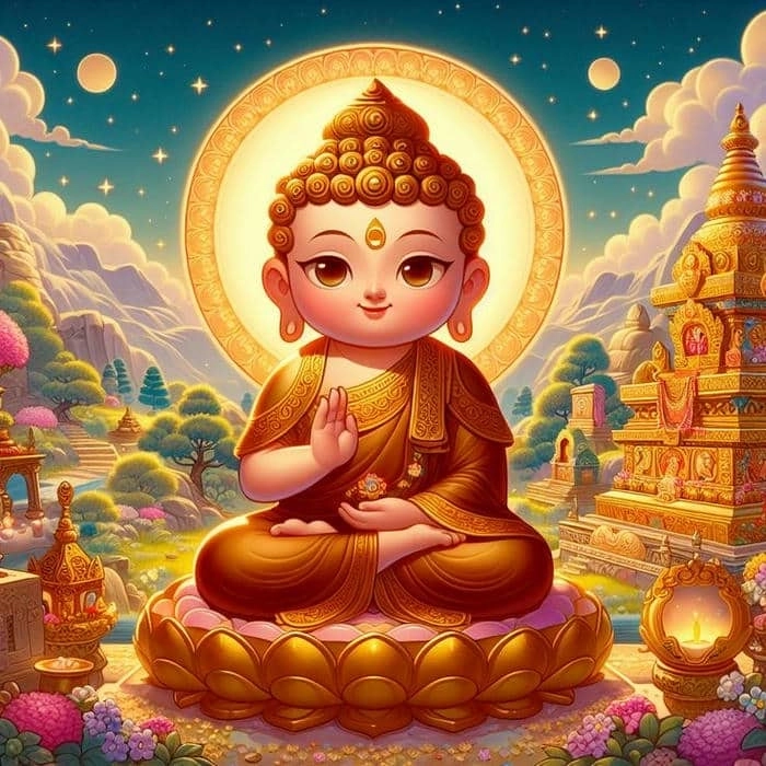 Phật tử chibi phong cách ngộ nghĩnh đáng yêu 