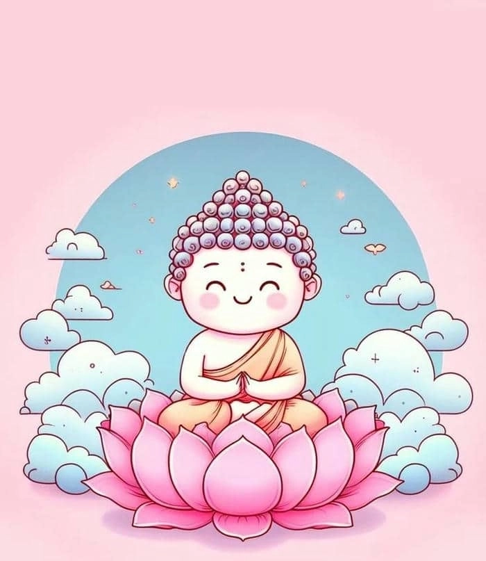 Vẽ hình Phật chibi hướng dẫn chi tiết phong cách an lành 