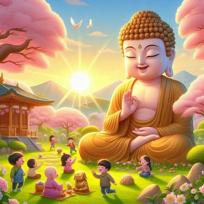 Vẽ tranh Phật chibi hướng dẫn chi tiết đáng yêu 