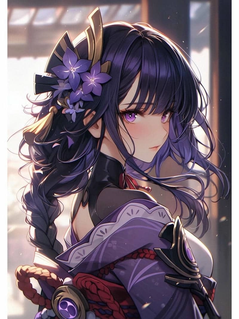 Raiden Shogun chibi official hình ảnh chính thức cute