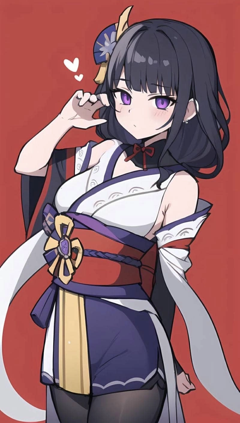 Genshin chibi Raiden hình ảnh cute cho fan Genshin