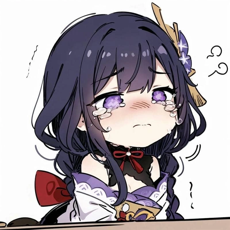 Chibi Raiden nét vẽ anime siêu đáng yêu