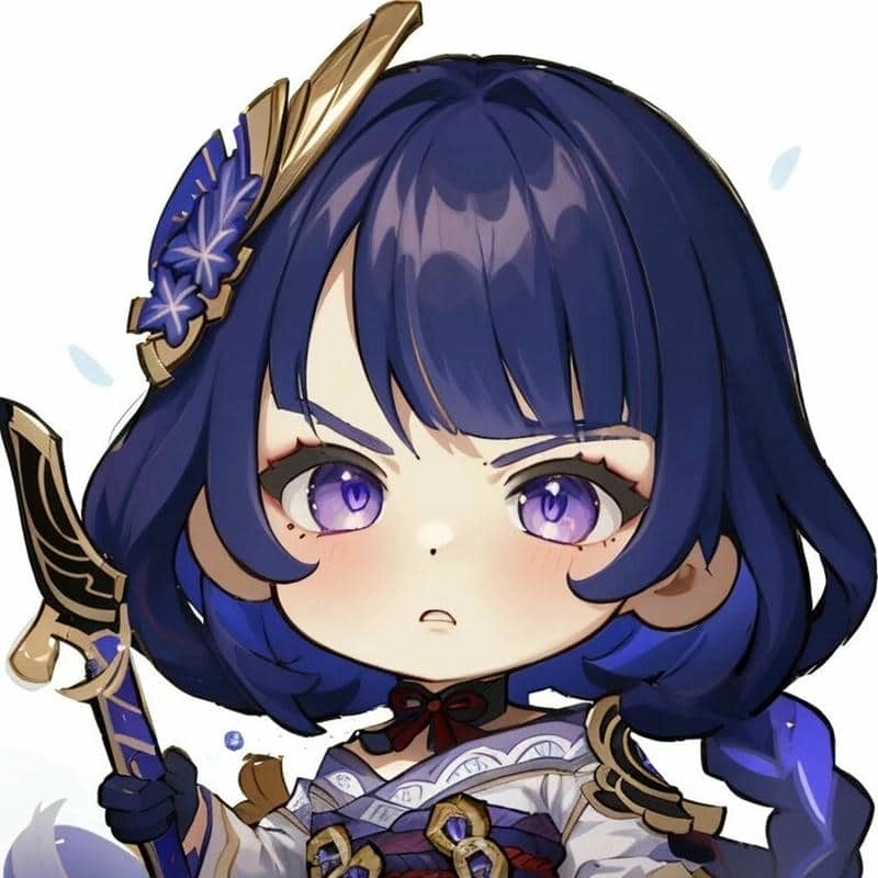 Cute chibi Raiden Shogun hình ảnh khiến bạn tan chảy