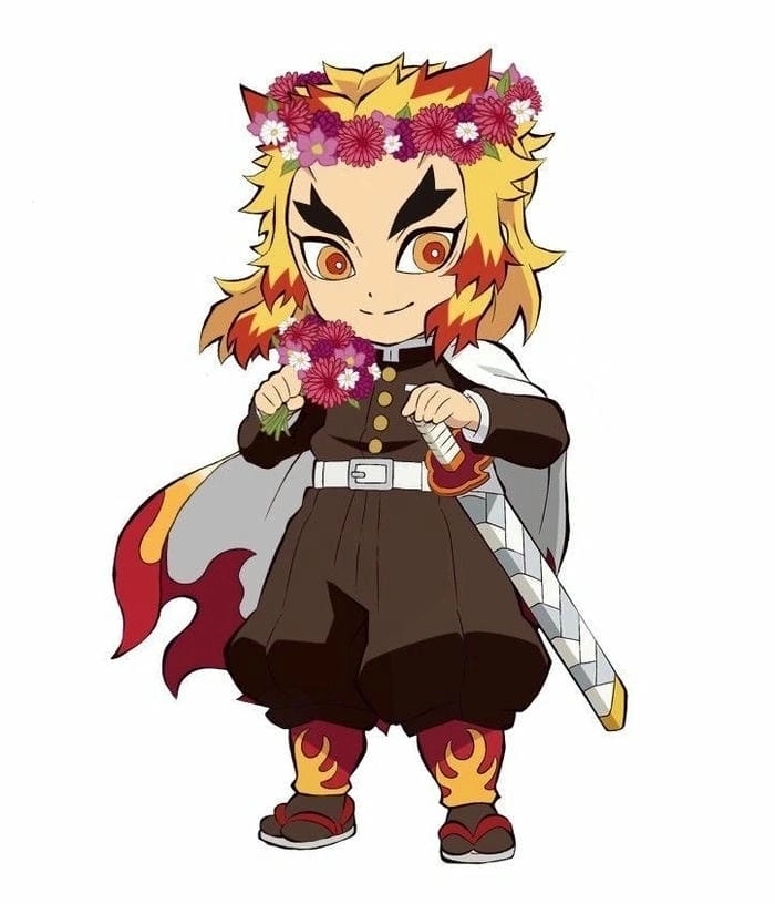 Rengoku oni là fanart độc đáo kết hợp phong cách quỷ Nhật Bản