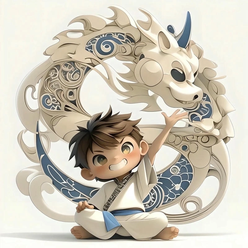 Avatar rồng chibi cute làm nổi bật hồ sơ fan