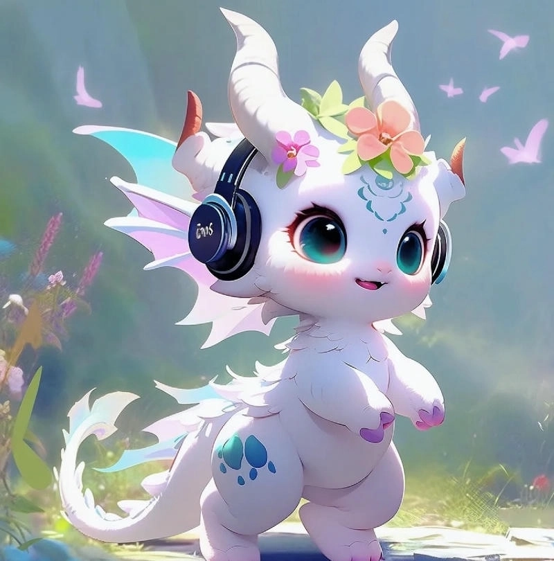 Hình ảnh con rồng chibi đậm chất manga tải ngay