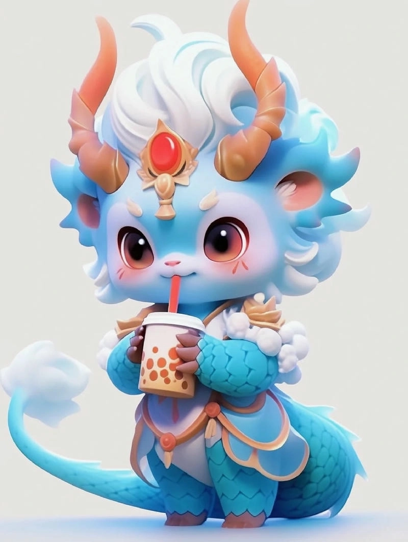 Rong chibi vẽ con rồng sáng tạo với nét bút dễ