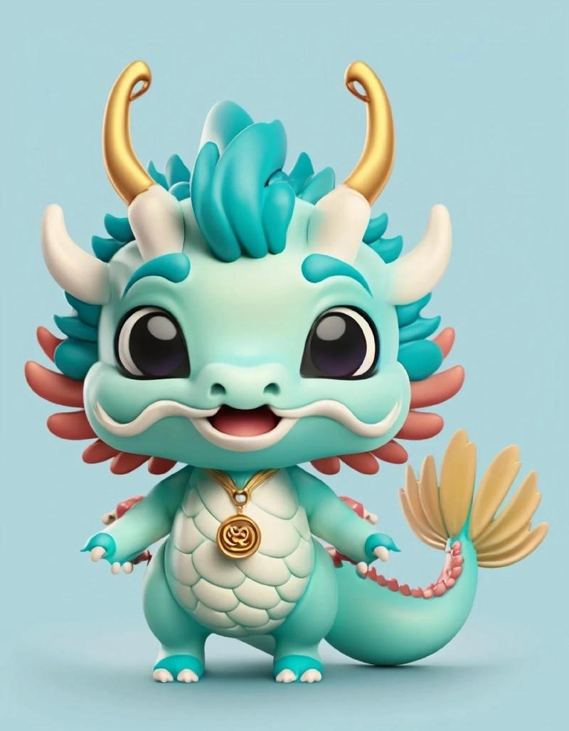 Con rồng chibi 2024 phong cách mới siêu cute