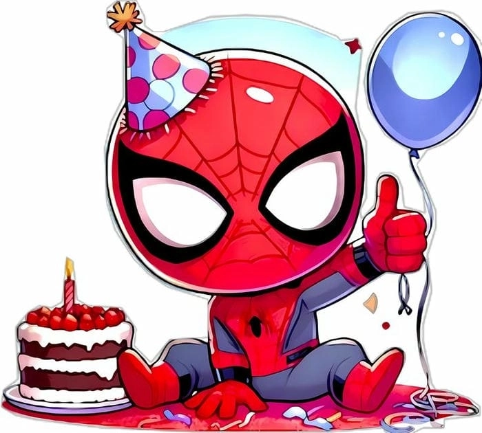Hình nền Spider Man chibi cho điện thoại dễ thương 