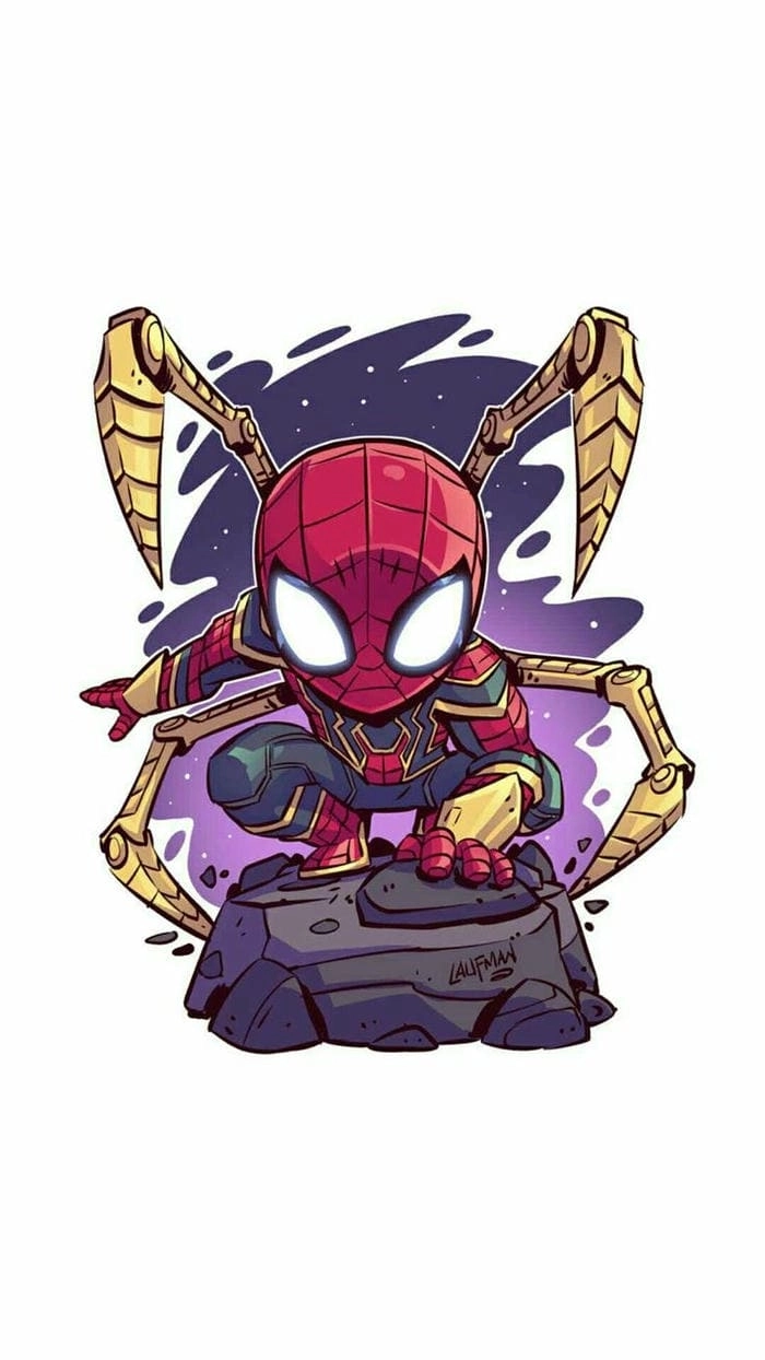 Chibi SpiderMan and Spider Gwen tình bạn đáng yêu 