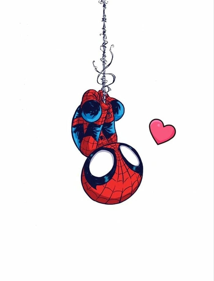 Chibi Spider Man Across the Spider Verse nét vẽ ngầu 