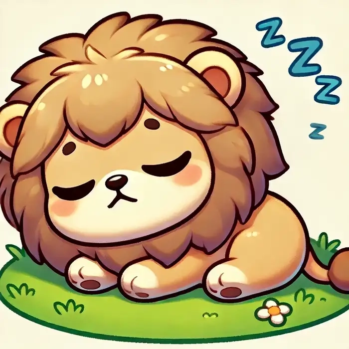 Sư tử chibi cute phong cách ngộ nghĩnh dễ thương 