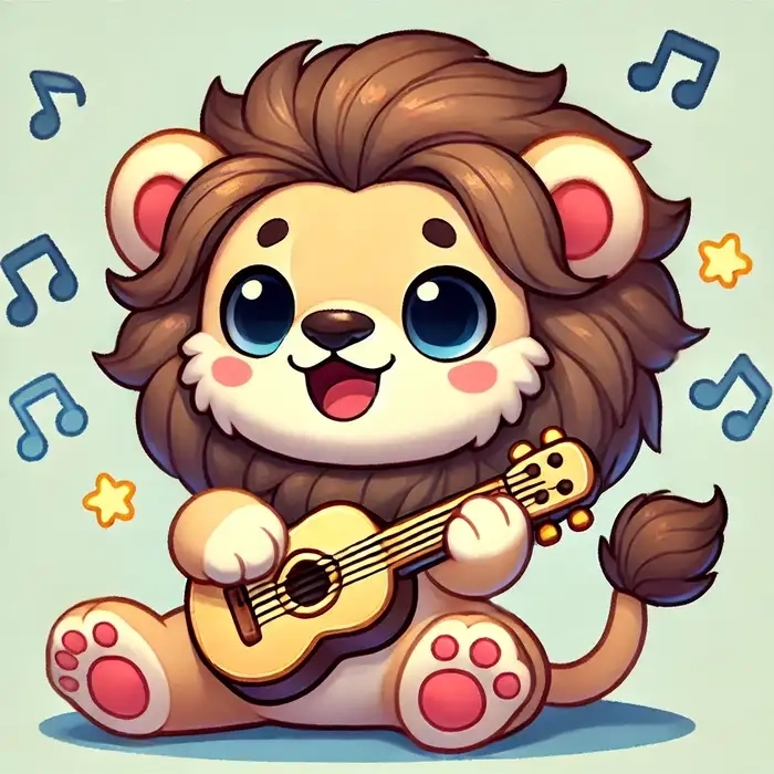 Vẽ cung Sư Tử nữ chibi phong cách dịu dàng dễ thương 