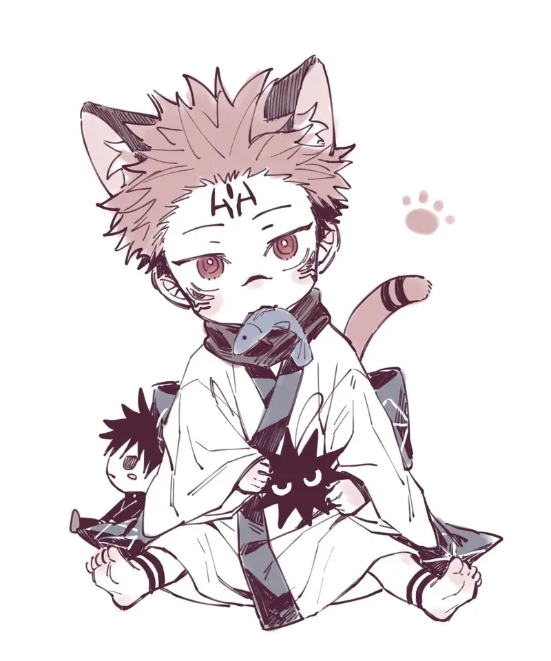 Xem ngay bộ ảnh Sukuna chibi cute đẹp quên lối về