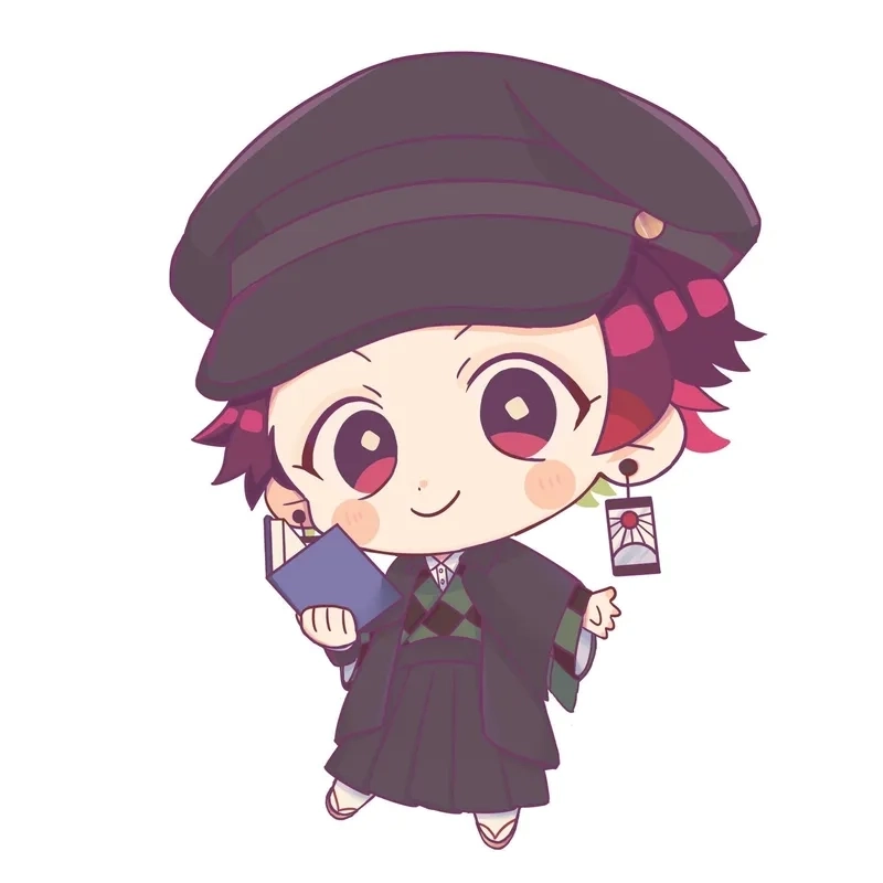Tanjiro chibi cute, nét vẽ đáng yêu khiến bạn mê mẩn