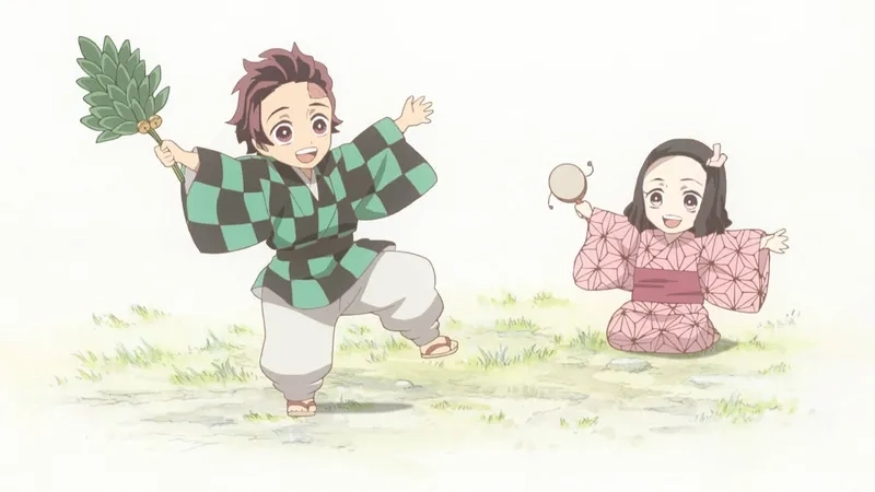 Anime Tanjiro chibi, nét vẽ sống động đậm chất manga