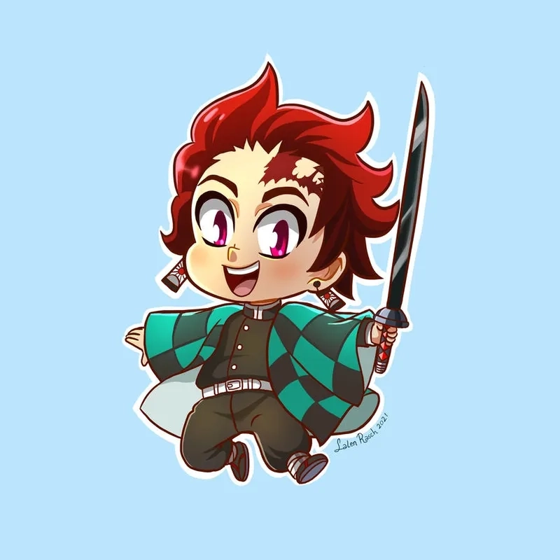 Cute Tanjiro chibi, hình ảnh khiến fan anime phát cuồng