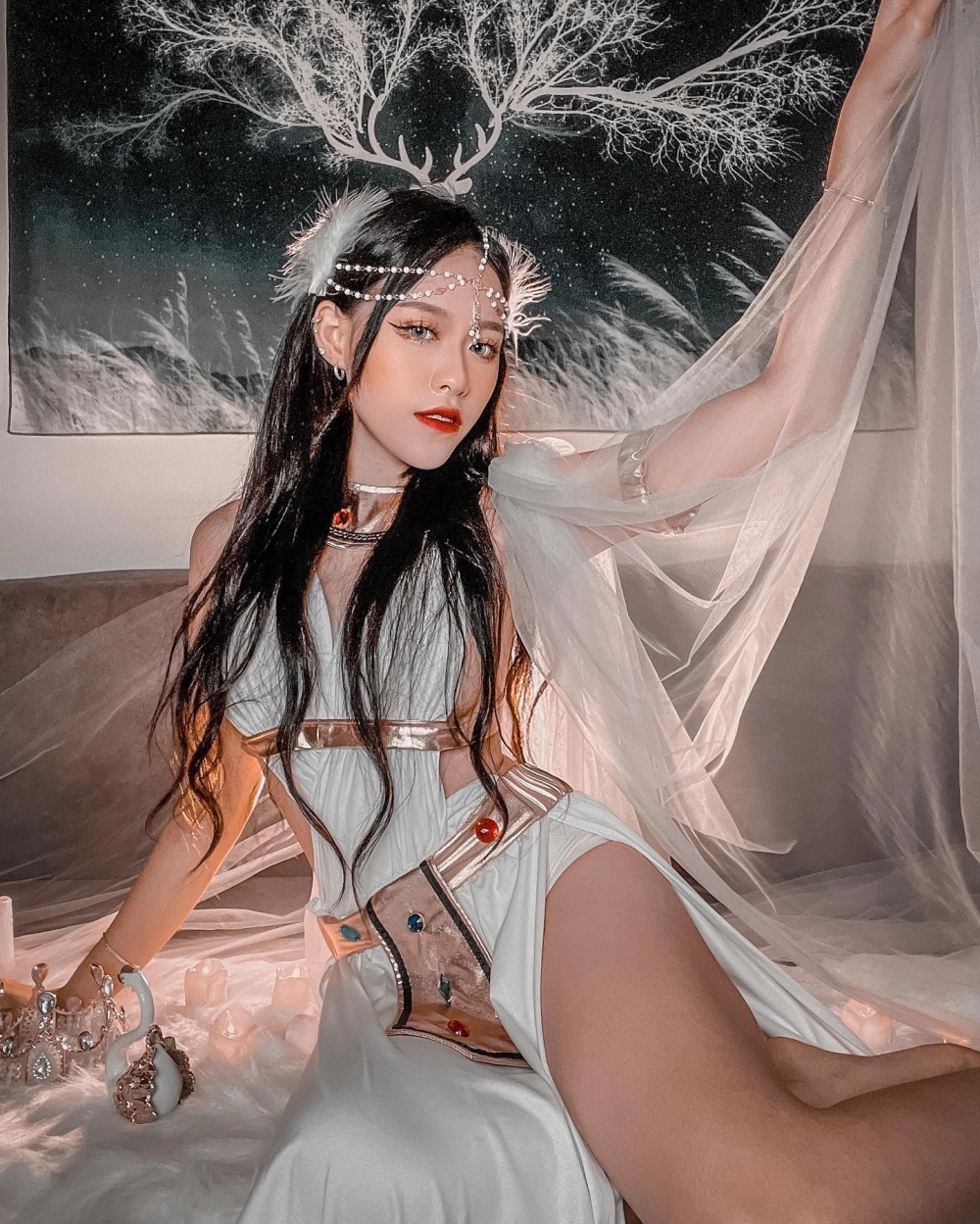 Hình ảnh đáng yêu của Trà Đặng Trâm Đô gây sốt mạng xã hội