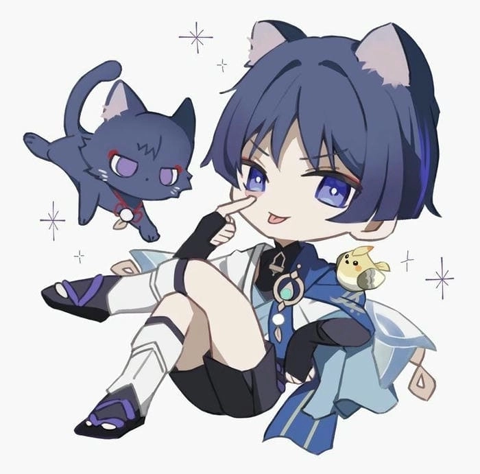 Chiêm ngưỡng phong cách Wanderer chibi art đậm chất nghệ thuật