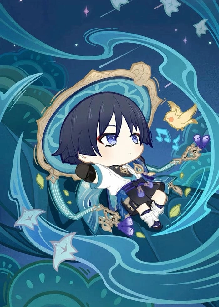 Lưu ngay các mẫu Wanderer chibi stickers đáng yêu để dùng dần