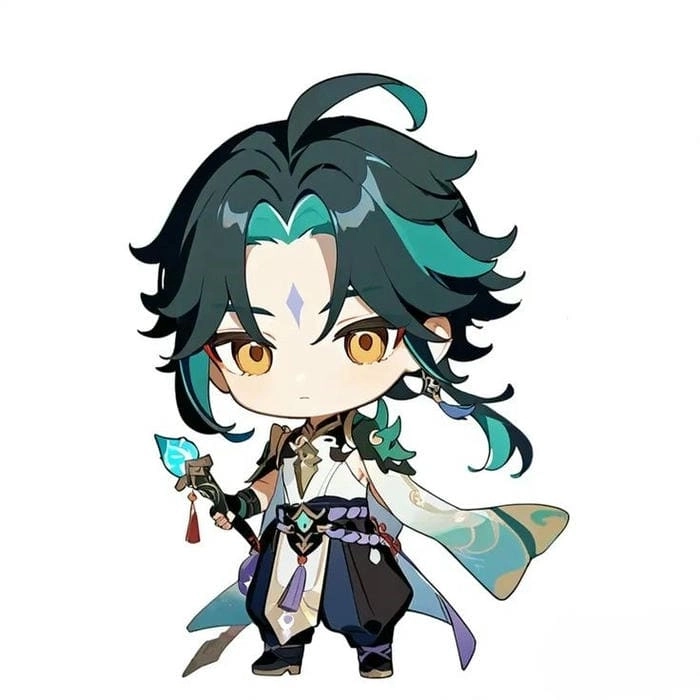 Xiao chibi transparent hình ảnh trong suốt siêu đẹp