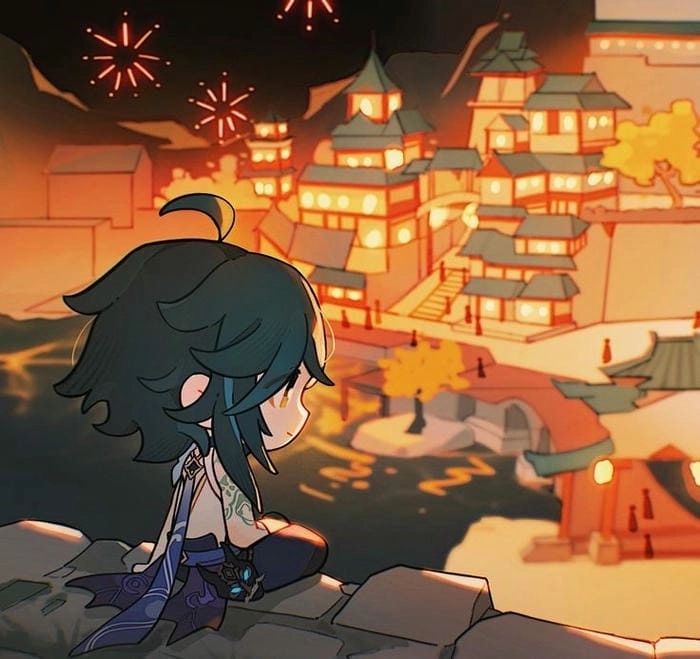 Xiao chibi official art nét vẽ chính thức siêu đẹp