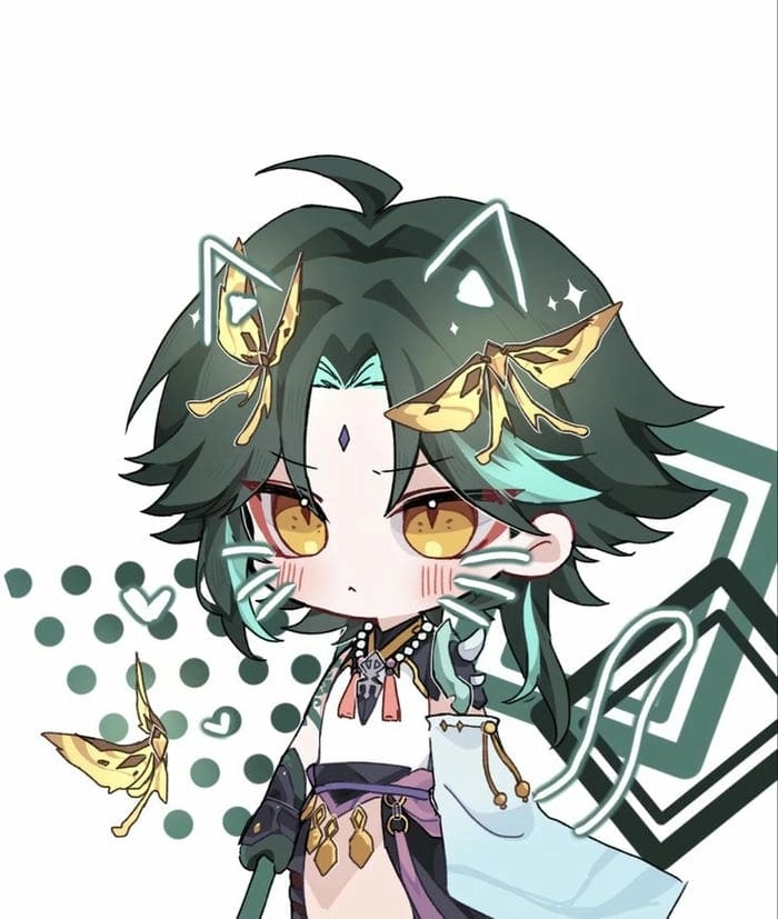 Chibi Xiao nét vẽ anime đốn tim fan Genshin