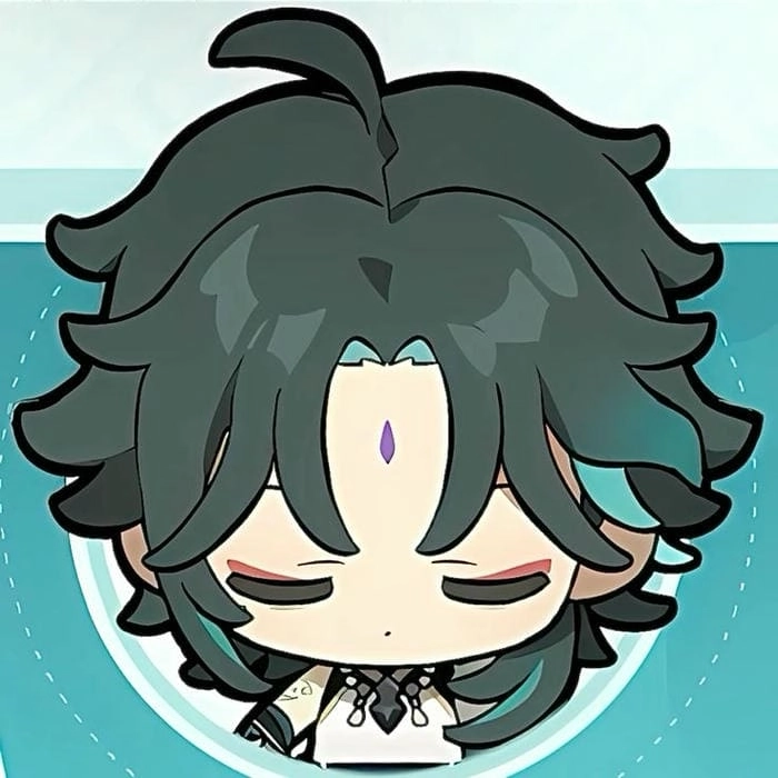 Xiao chibi Genshin Impact nét vẽ anime siêu cute