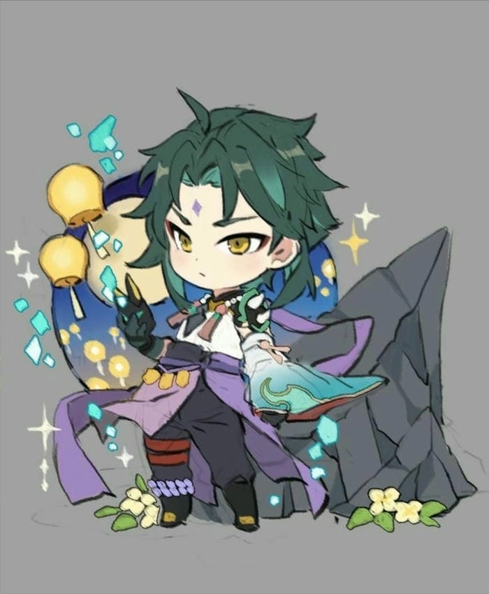 Xiao chibi cute nét vẽ anime khiến fan mê mẩn