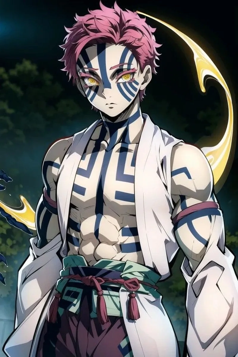 Thượng Huyền Tam Akaza với sức mạnh tàn bạo