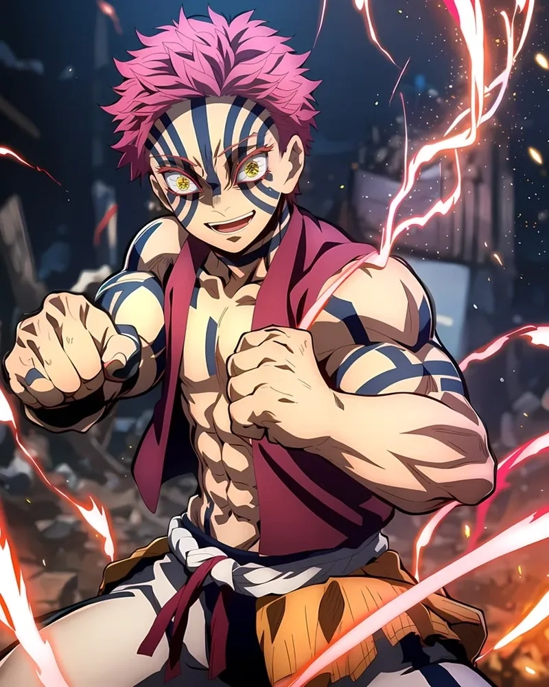 Akaza là ai? Là Thượng Huyền Tam khét tiếng của Muzan