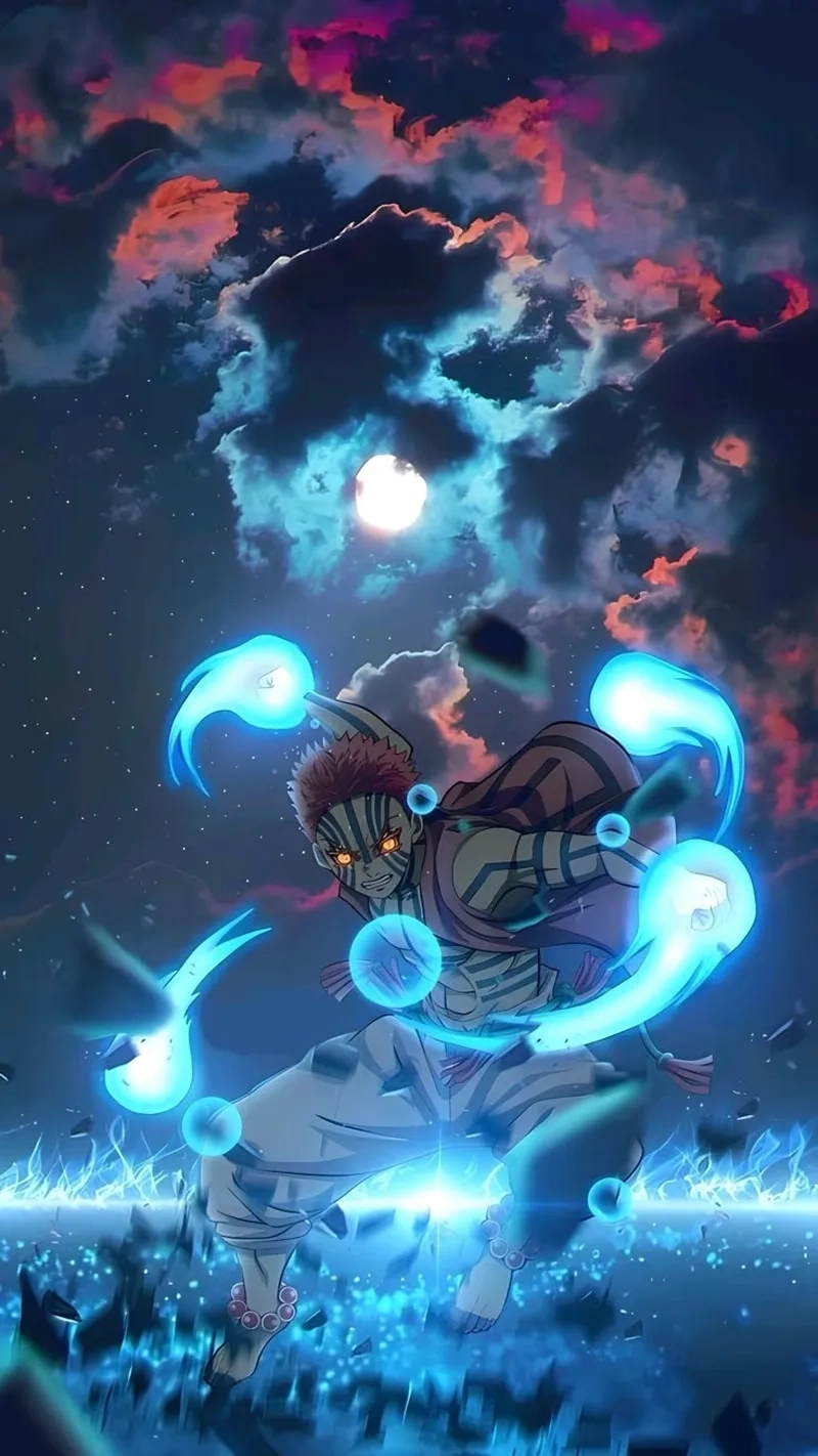 Akaza meme thể hiện biểu cảm hài hước bất ngờ