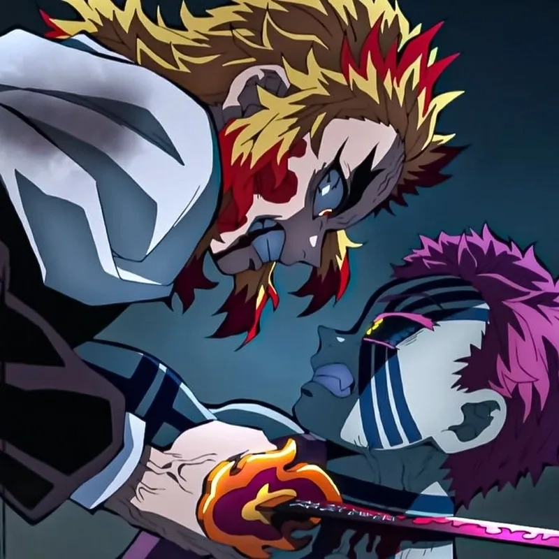 Tanjiro vs Akaza cuộc chiến tiếp nối ý chí Rengoku
