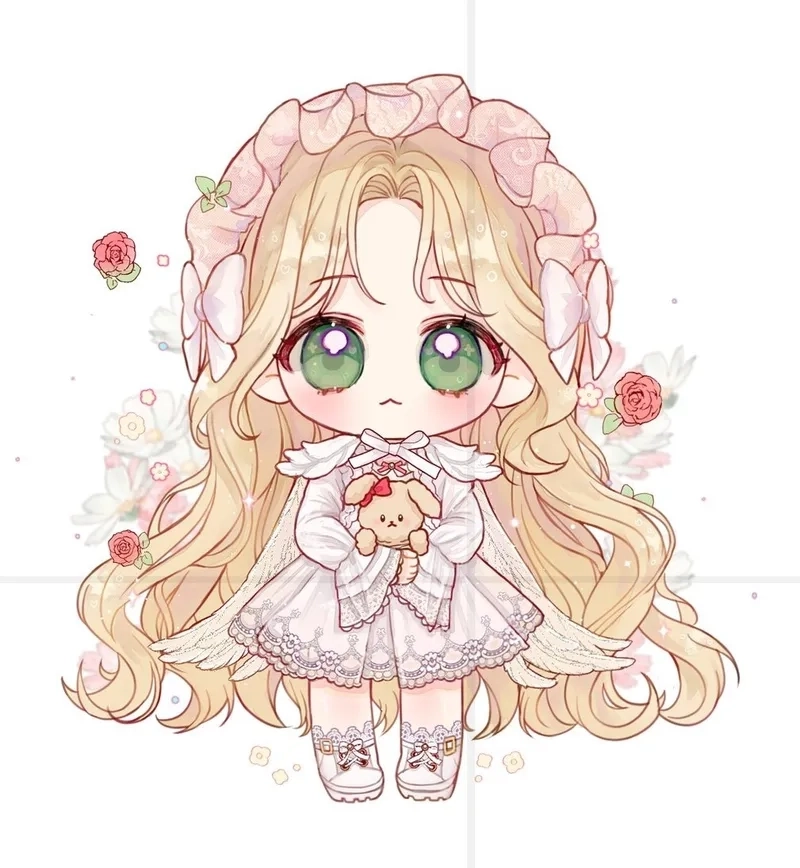 Gây ấn tượng với hình chibi cô gái dễ thương sống động