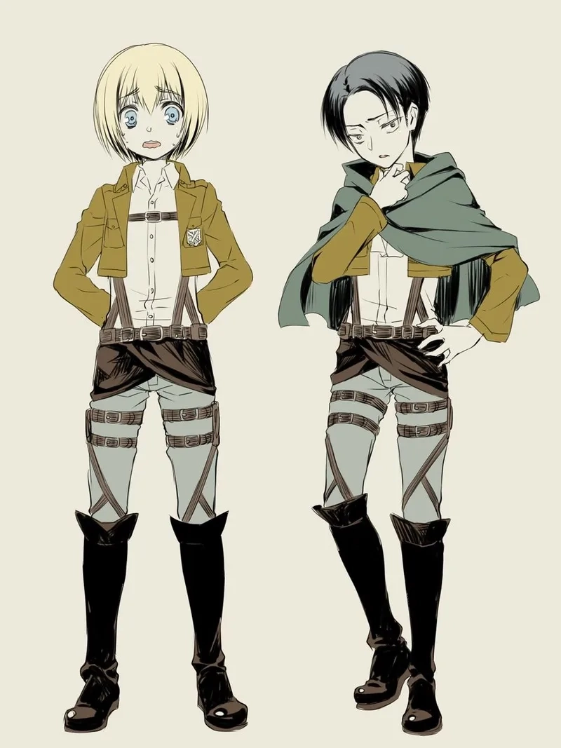 Fanart Armin x Levi gây bão vì tương tác quá đẹp đôi