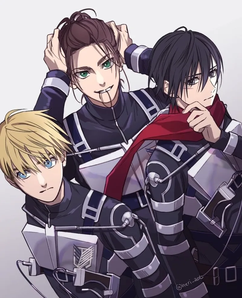 Tình bạn bền chặt giữa Eren Mikasa Armin qua mọi khó khăn