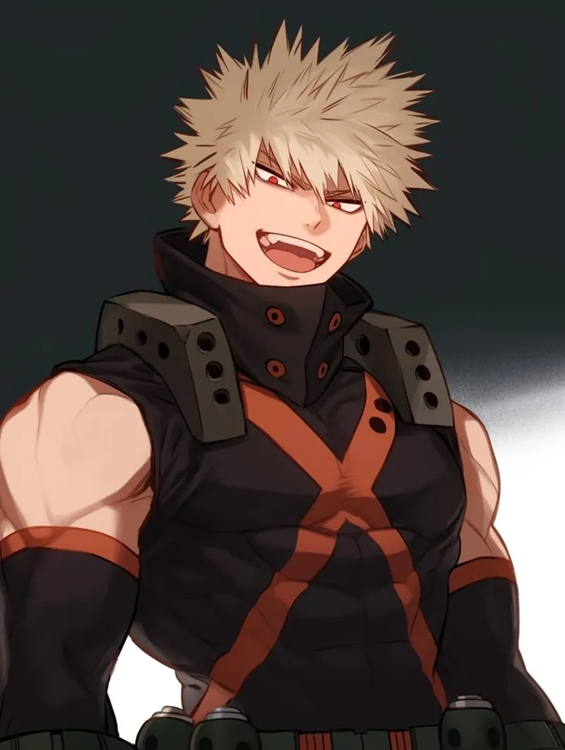 Bakugo hero name là Dynamight – phản ánh tính cách cháy bỏng