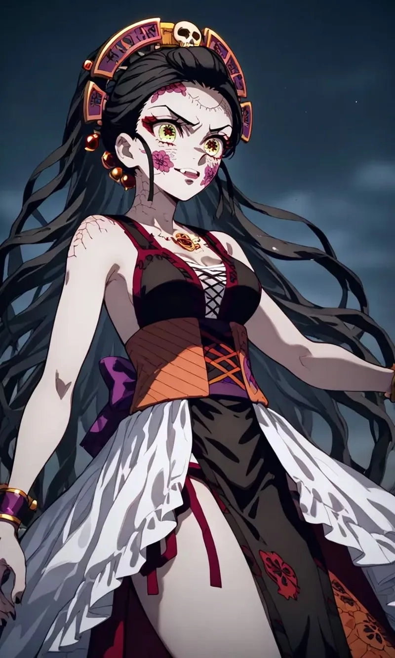 Daki Demon Slayer thượng huyền lục quyến rũ và tàn ác