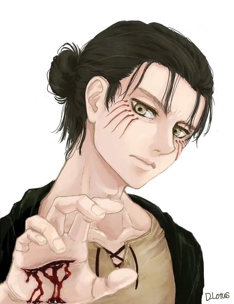 Eren drawing thể hiện chiều sâu nội tâm qua từng nét vẽ