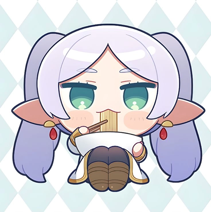 Frieren chibi anime mang lại cảm giác dễ thương pha chút hài hước