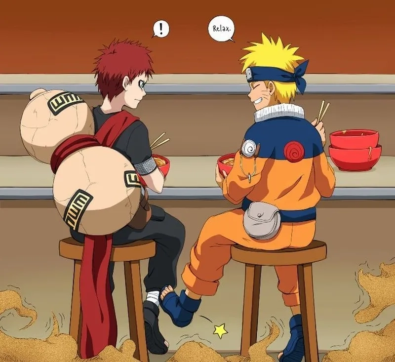 Gaara x Naruto với những khoảnh khắc đặc sắc trong anime và manga