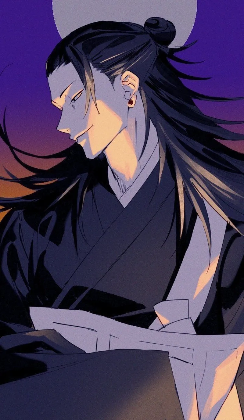 Geto anime với thần thái điềm tĩnh nhưng đầy nguy hiểm