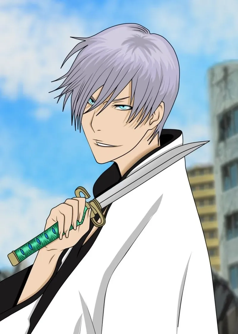 Gin Ichimaru hair màu bạc đặc trưng tôn thêm khí chất