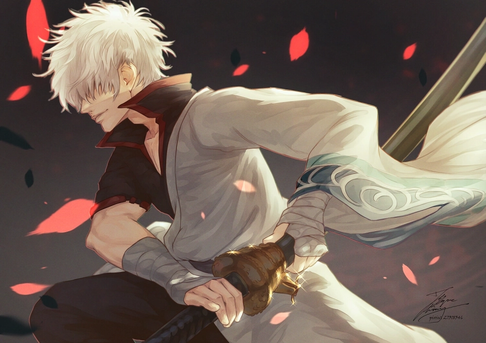 Tạo hình Gintama Sakata Gintoki đậm chất samurai hiện đại
