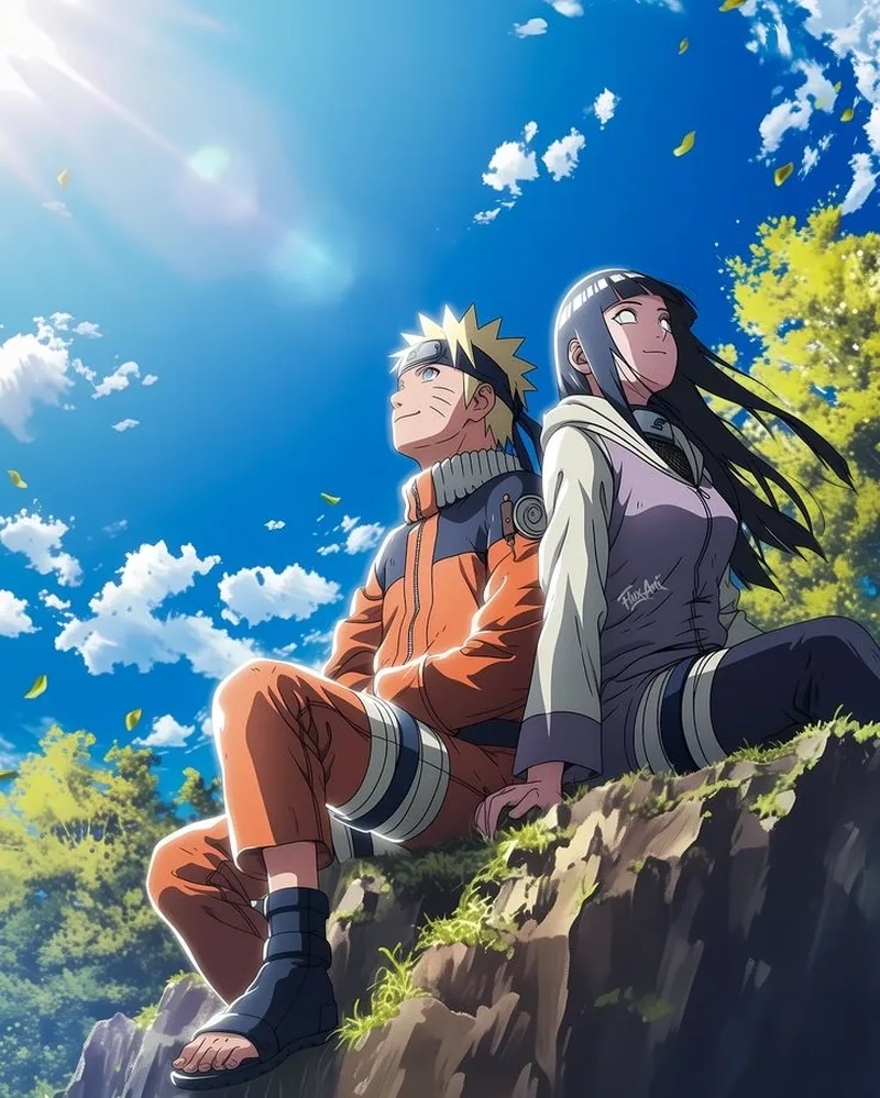 Khoảnh khắc hồn nhiên khi Naruto và Hinata lúc nhỏ