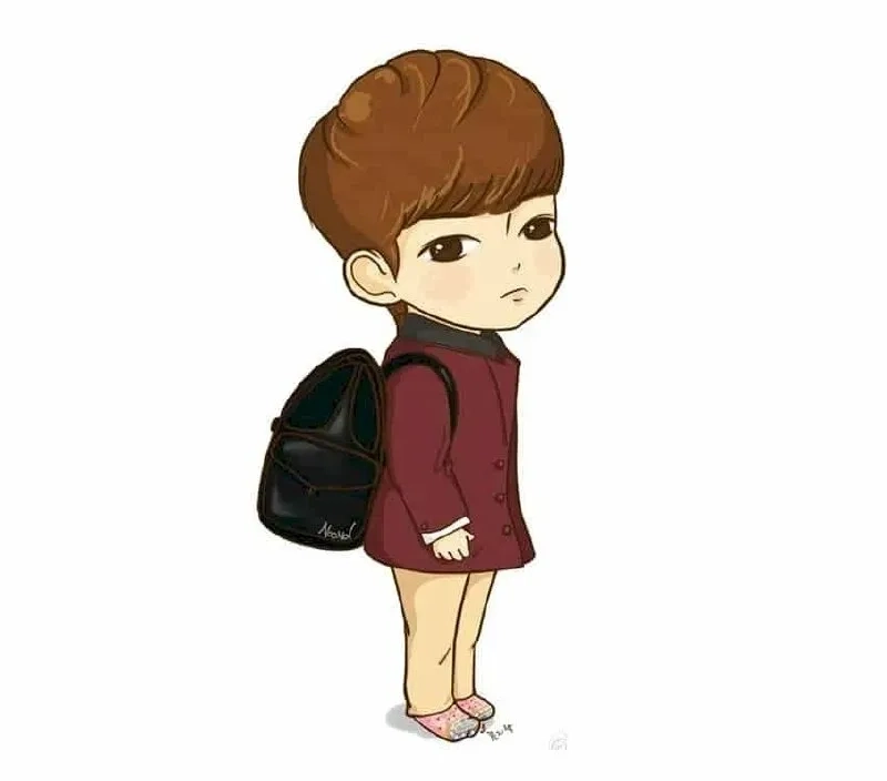 Hình chibi nam cute đơn giản mà hút mắt người xem ngay lập tức